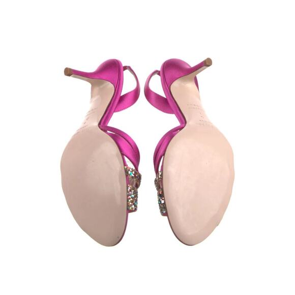 Kate Spade Pink Glitter Strappy Heels sz 6 - Picture 5 of 5